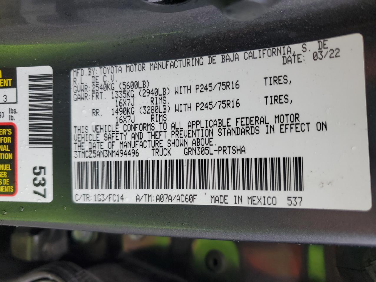 Toyota Tacoma Double Cab Image 11