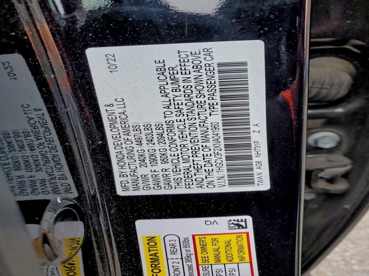 Honda Accord Hybrid Sport Image 8