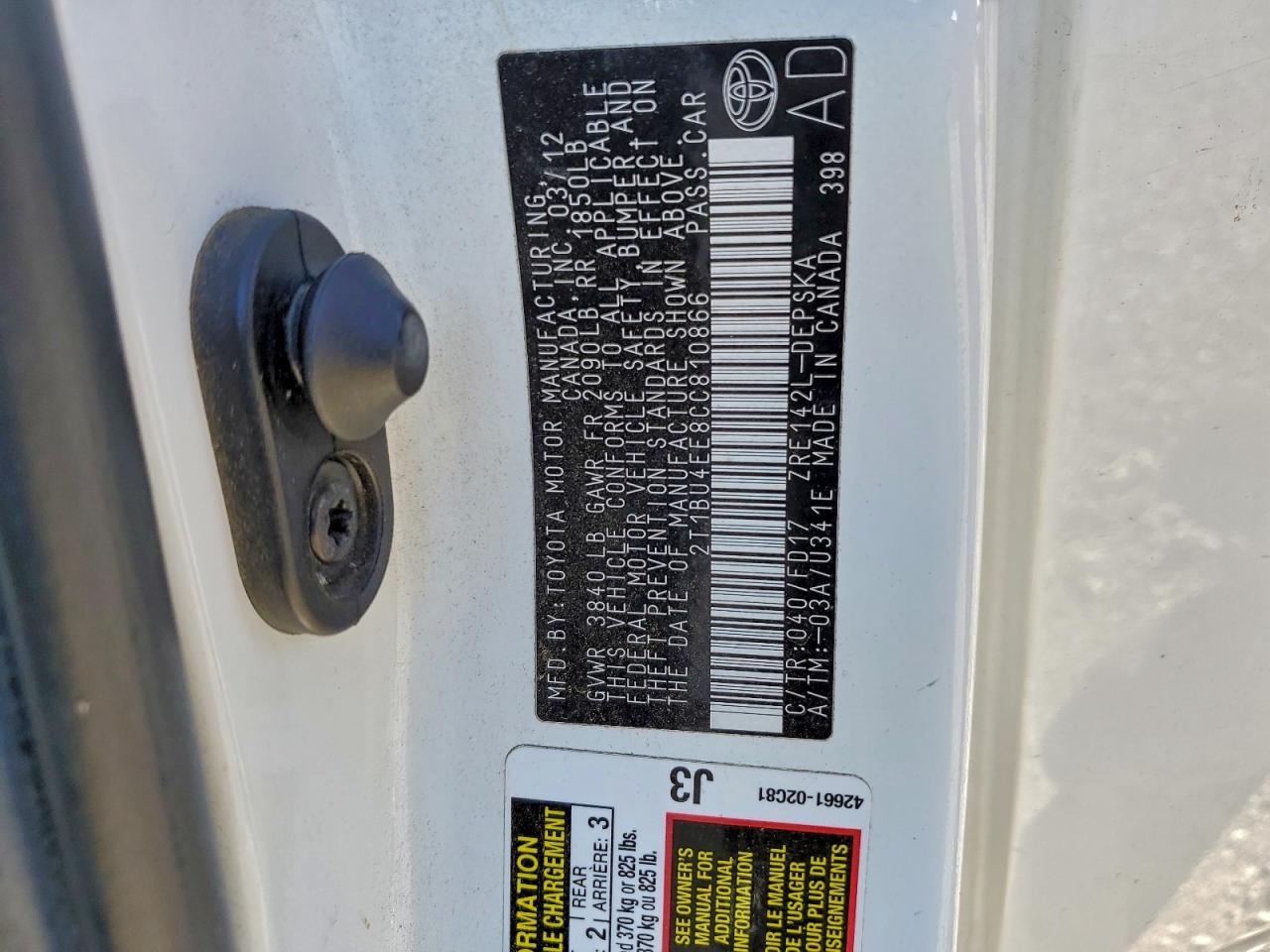 Toyota Corolla Base Image 7