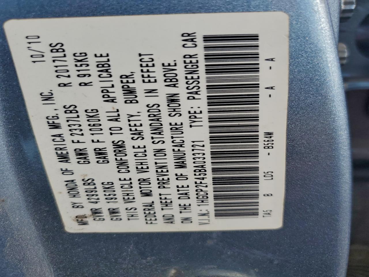 Honda Accord Lxp Image 11