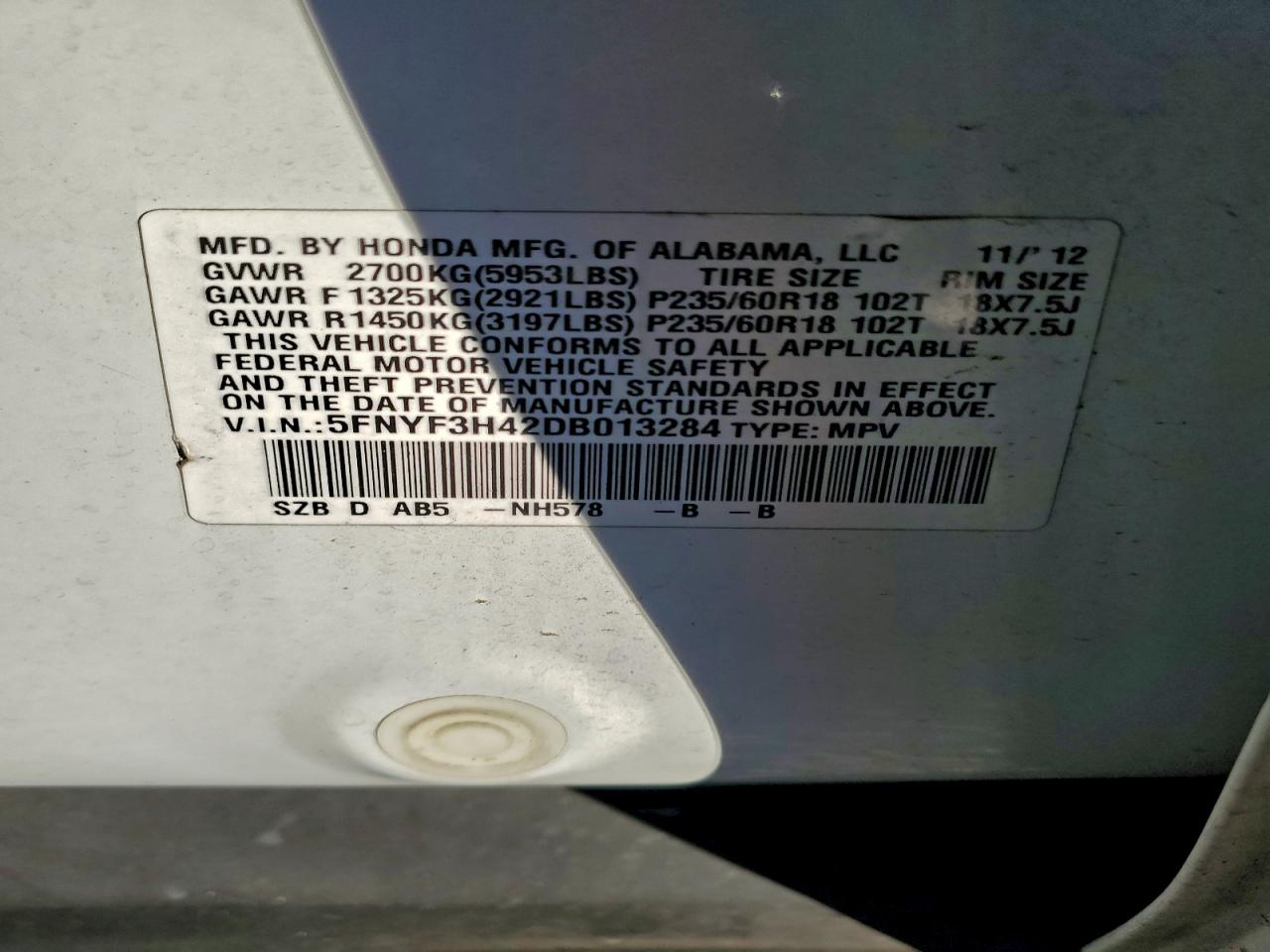 Honda Pilot Ex Image 13