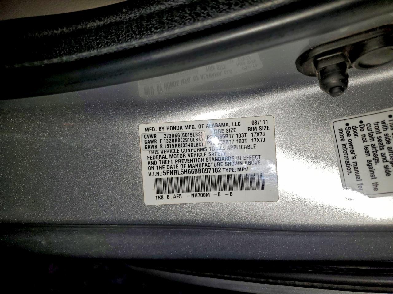 Honda Odyssey Exl Image 9