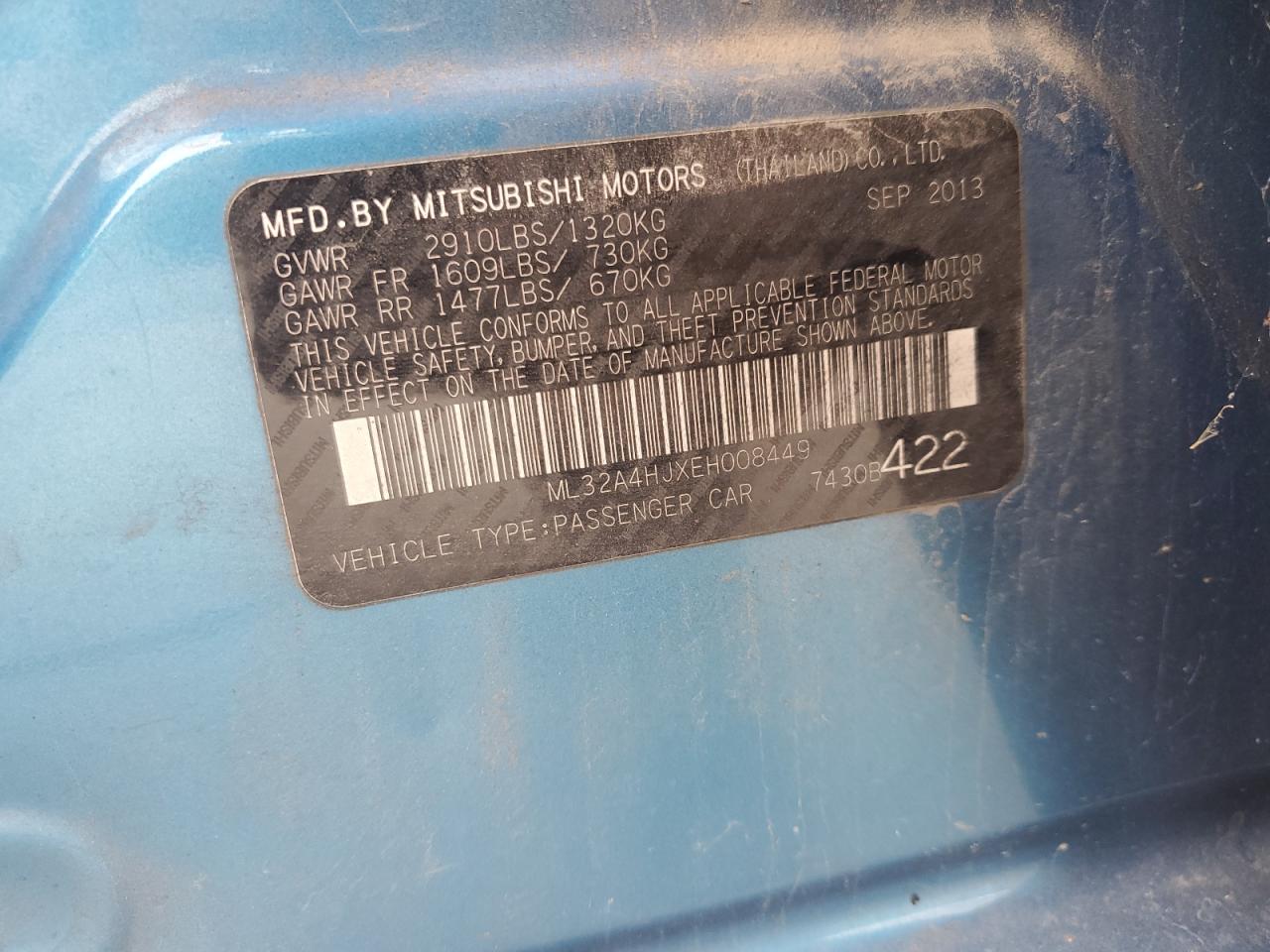 Mitsubishi Mirage Es Image 8