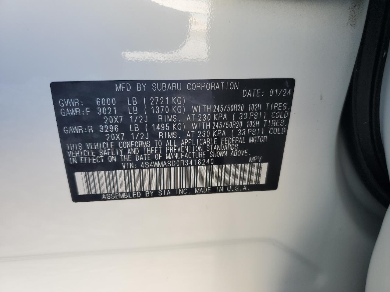 Subaru Ascent Limited Image 13