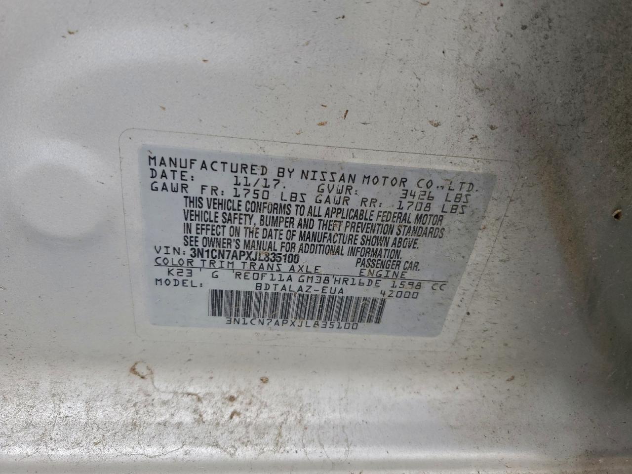 Nissan Versa S Image 4