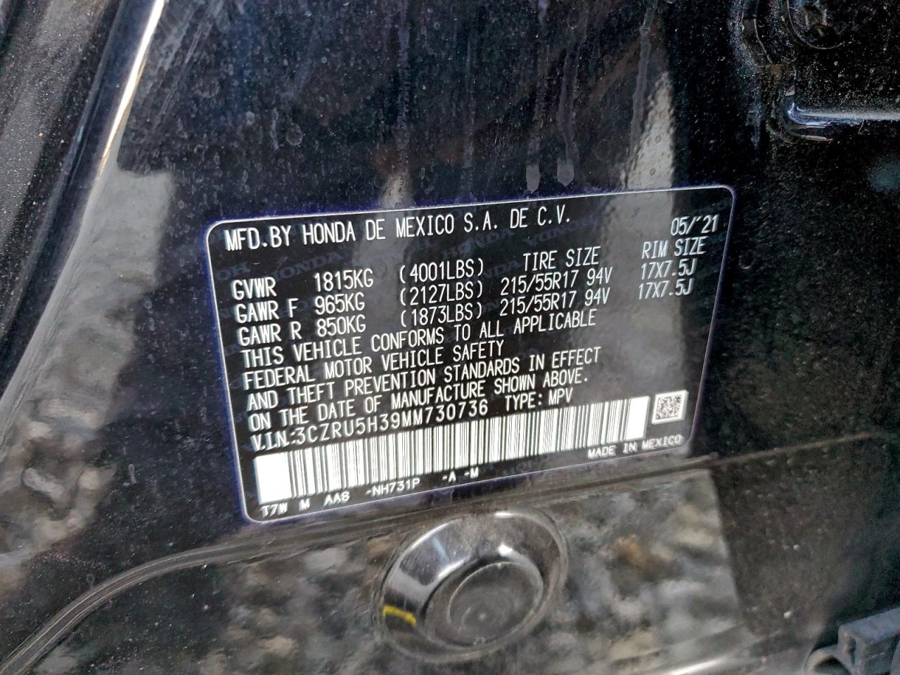 Honda HR-V Lx Image 12